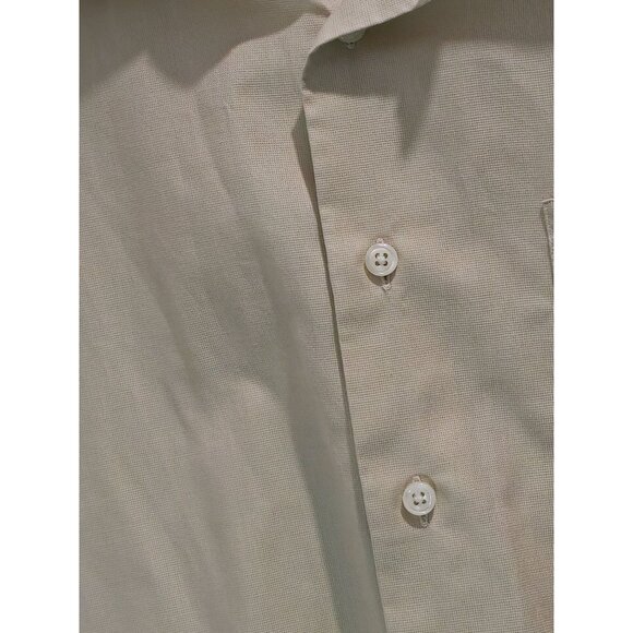 Vintage John W. Nordstrom Men's Beige Long Sleeve Button-Up Shirt Size 16-33 - Picture 4 of 13